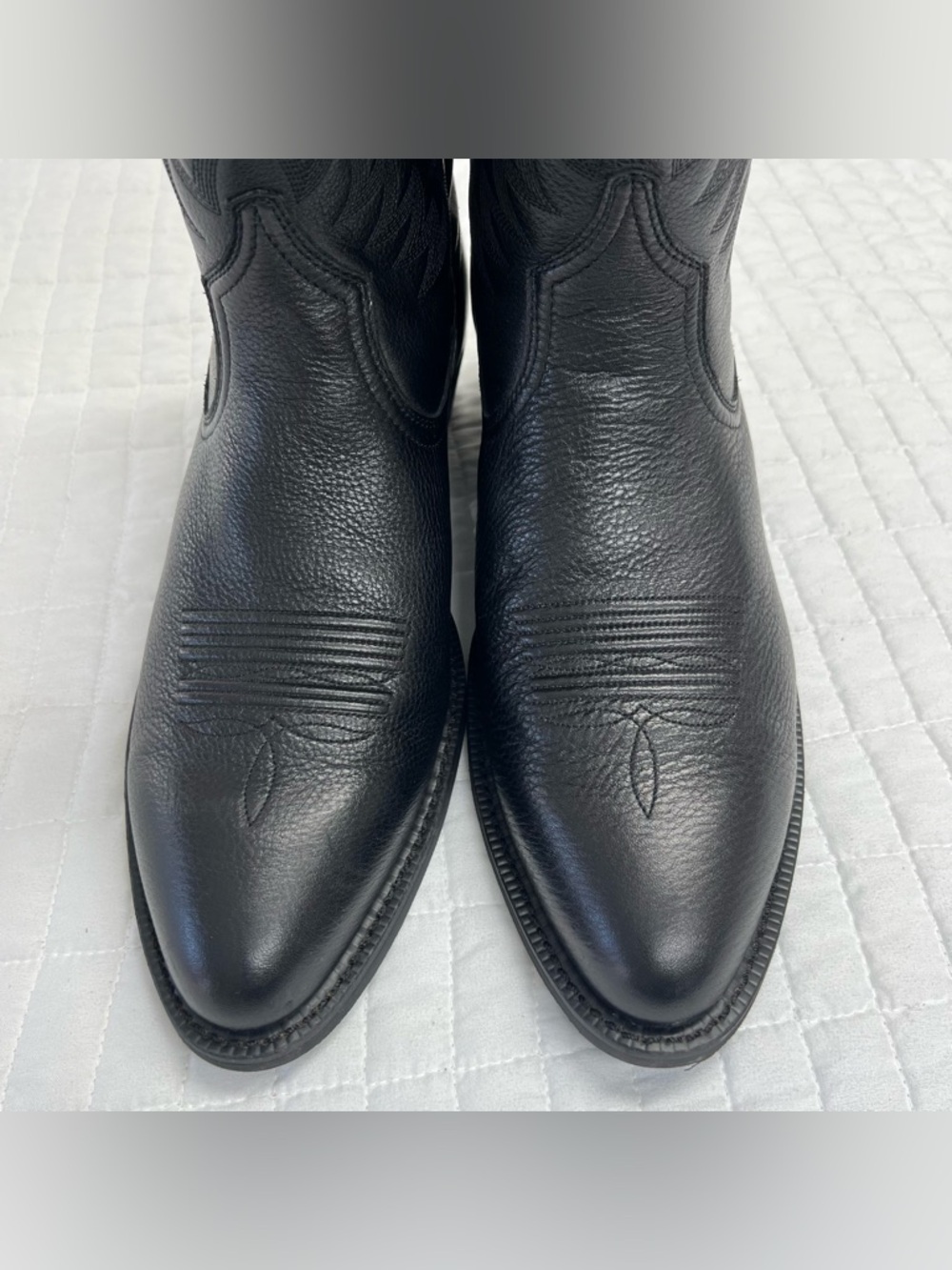 ARIAT MENS HERITAGE DEERTAN WESTERN PERFORMANCE BOOTS LEATHER COWBOY SIZE 14 - Picture 5 of 11